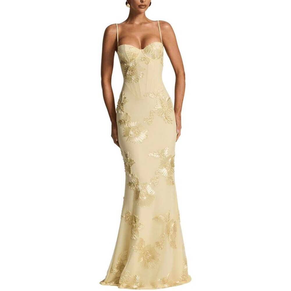 Dilireba Womens Embellished Maxi Dress